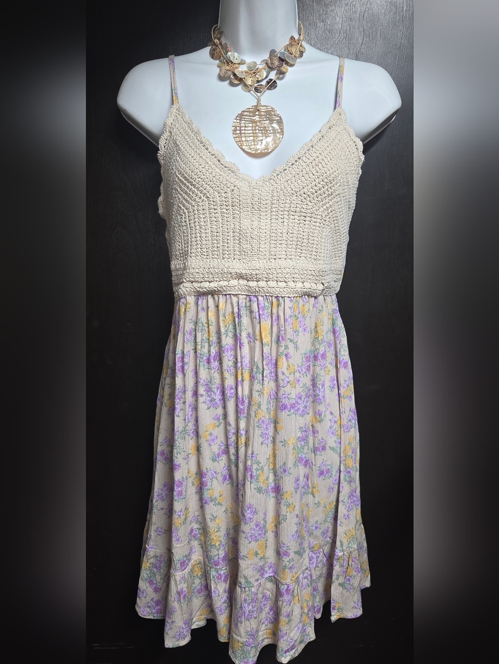 NWT Pink Rose BOHO dress